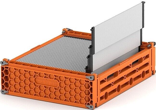 Cembrane/Ovivo SiCBLOX module, showing the individual 'short' panels