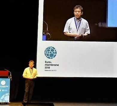 Figure 5:  Prof. Kimura of Hokkaido University gave a keynote lecture on fouling by polysaccharides