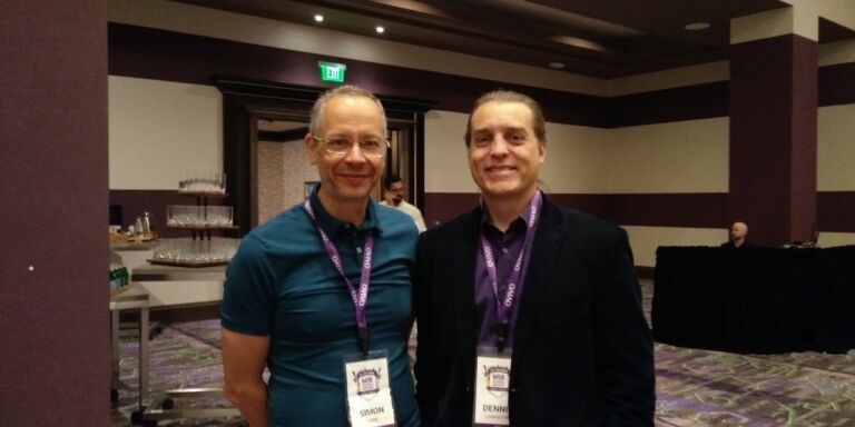 Fig 2: Simon Judd with Dennis Livingston, Director of MBR Systems at Ovivo.