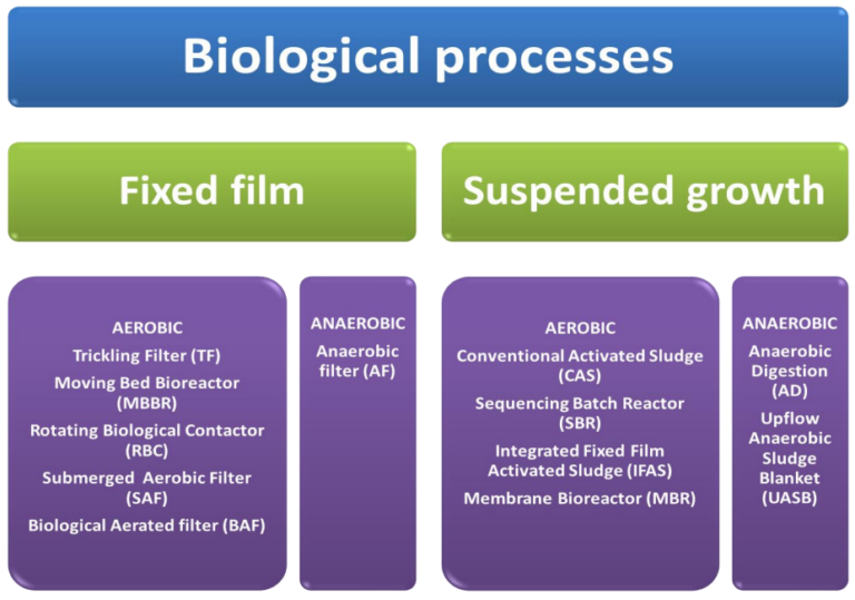 Figure 4. Biological treatment processes