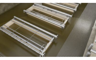 Zyramic Palisade modules in a membrane tank