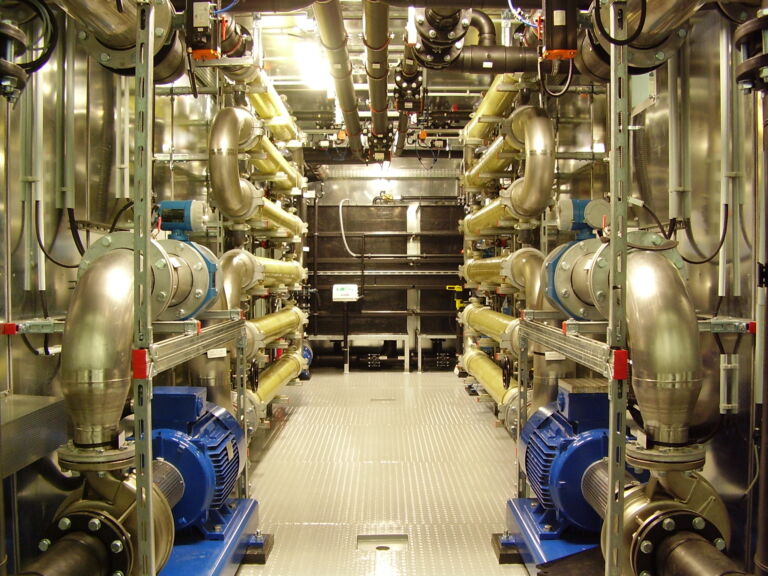 Inside view of a containerised sMBR plants, Wehrle