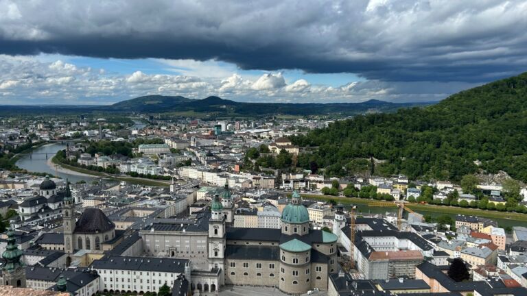 Salzburg, from elevated position south of the river