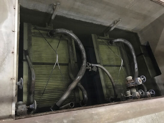 Inside the membrane tanks at Kunming