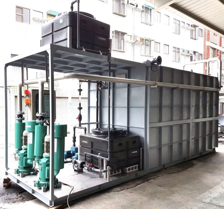 Containerised MBR plant, Ecologix
