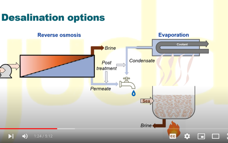 This video is the sixth in our "Membrane versus.." series, in which membrane processes are compared with the conventional alternatives. This one compares reverse osmosis with evaporation for seawater desalination.