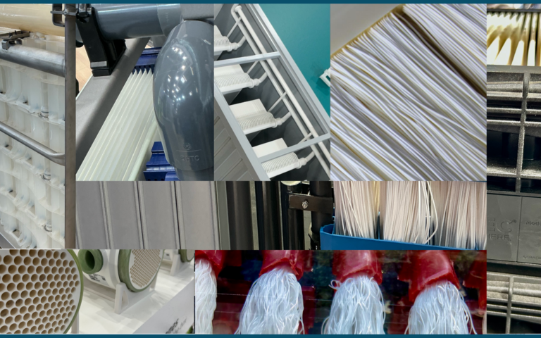 Composite picture of various membranes  seen at IFAT 2026
